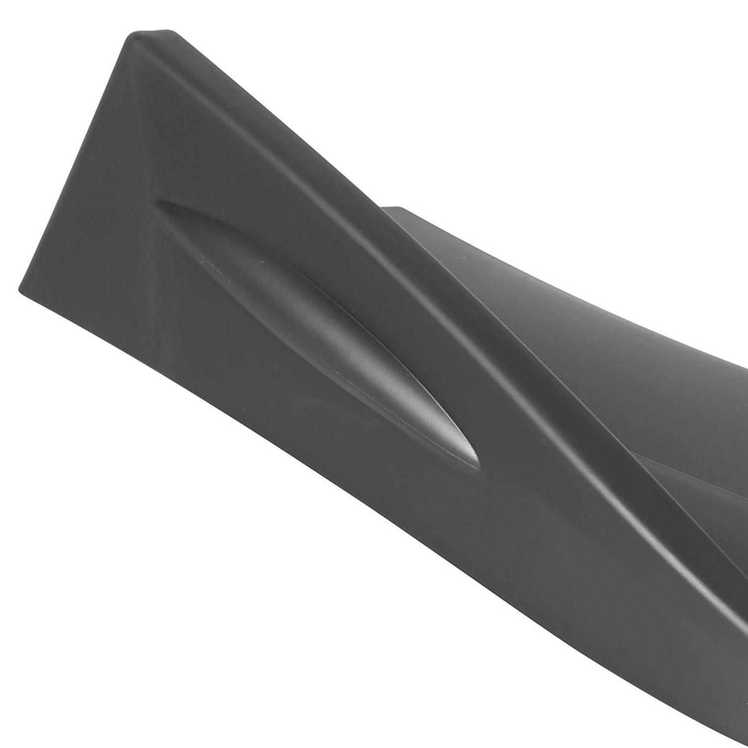Universal Matte Black Polypropylene 3Pcs Bumper Lip Splitter Spoiler Set