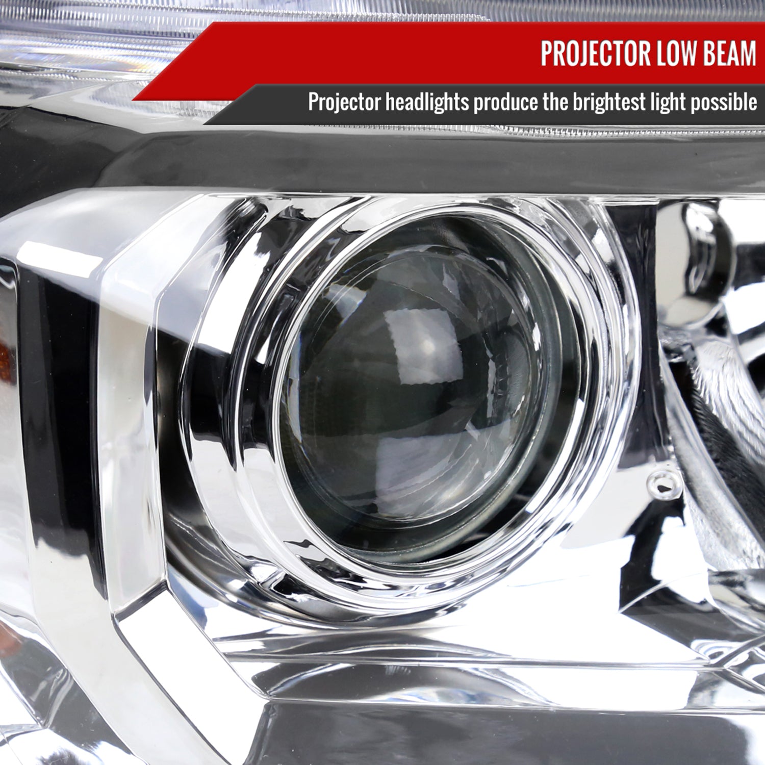 2016-2023 Toyota Tacoma Chrome Clear Projector Headlight Passenger Side Only