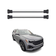 2025-2026 VW Atlas Roof Rack Cross Bars Luggage Carrier Alu Silver 2Pcs