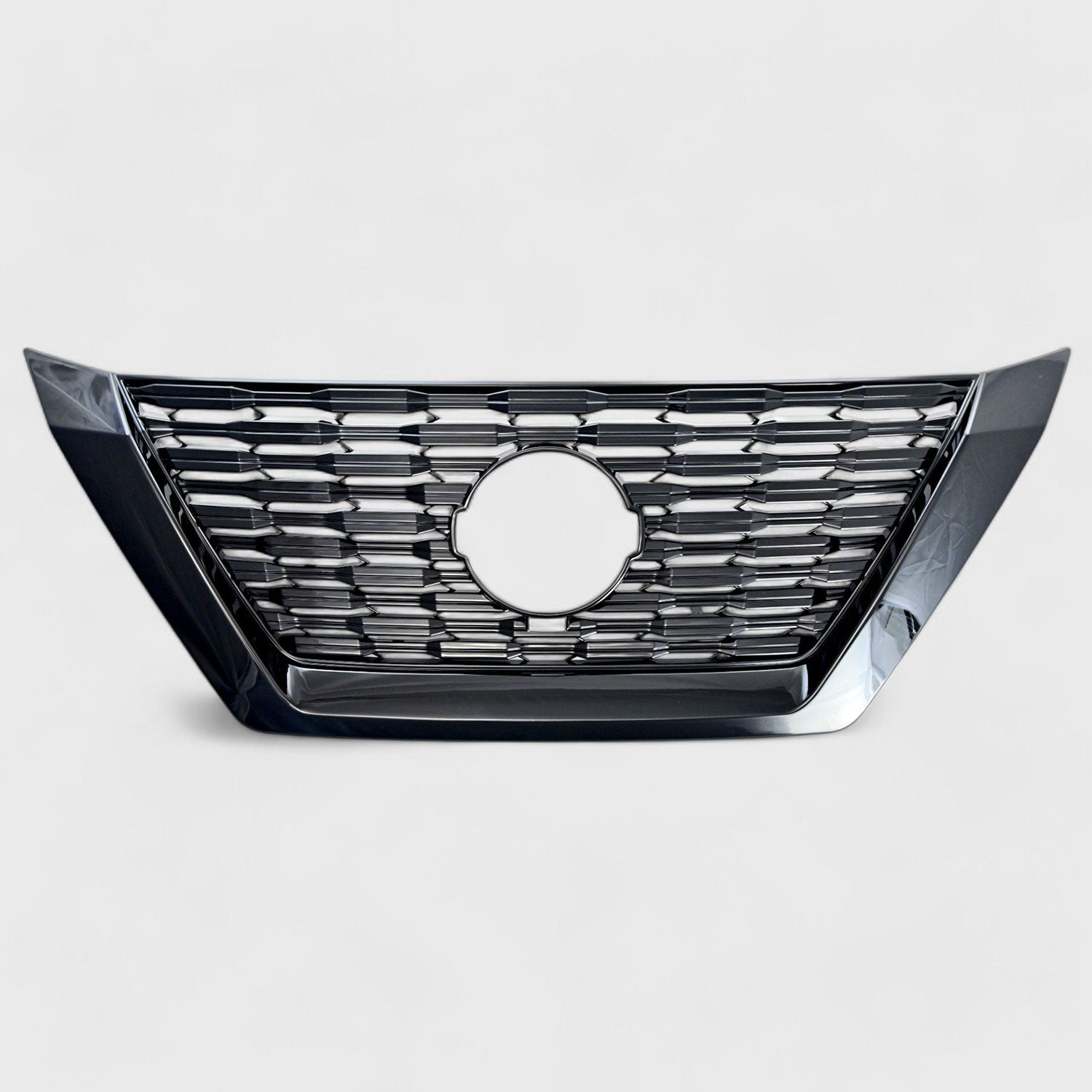 2021-2023 Nissan Rogue Grille Overlay Gloss Black 1Pcs ABS Plastic
