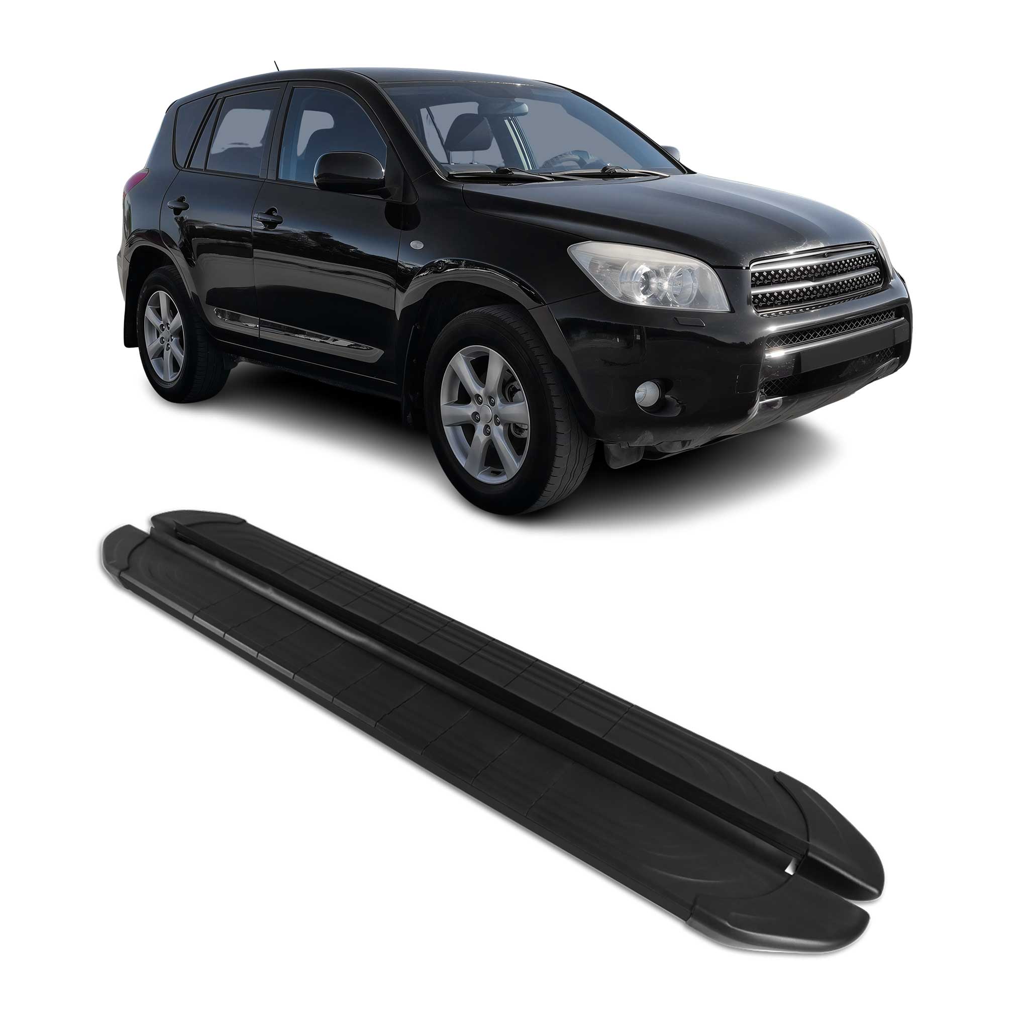 2013-2018 Toyota RAV4 Running Boards Side Steps Black