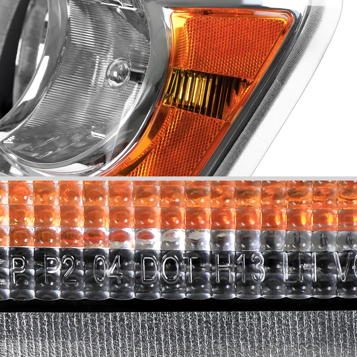 2004-2006 Dodge Durango Factory Style Headlights Chrome Housing/Clear Lens