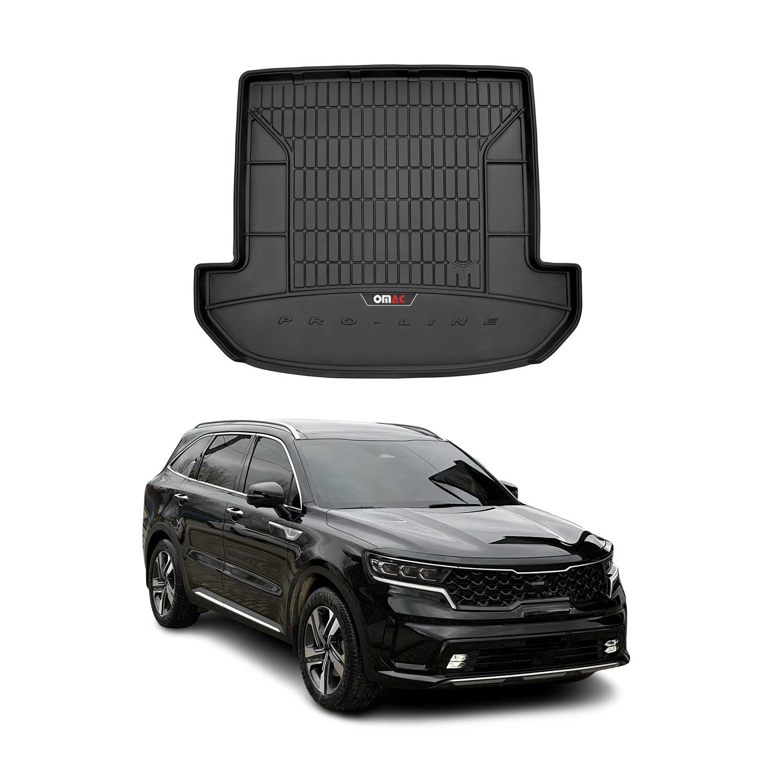 2016-2020 Kia Sorento Premium Cargo Liner Trunk Mat All Weather Heavy Duty 7 Seats Folding 3rd Row