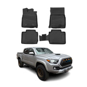 2016-2017 Toyota Tacoma Access Cab Floor Mats Liners Full Set All Weather