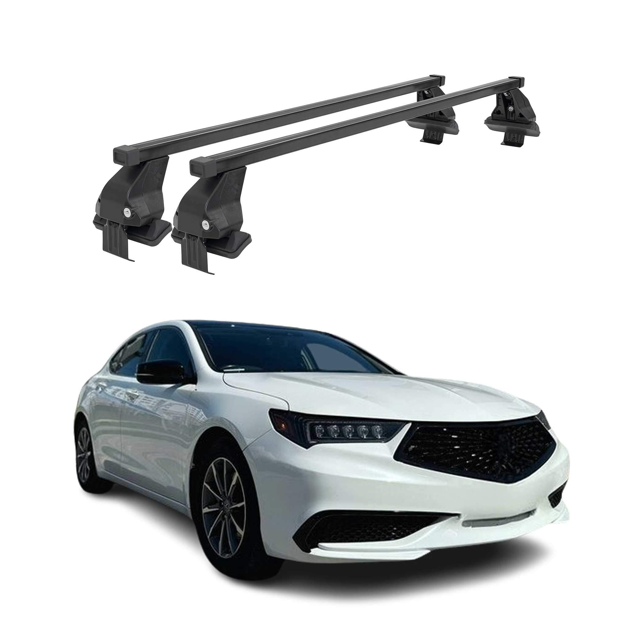 2015-2020 Acura TLX Roof Rack Cross Bars Black