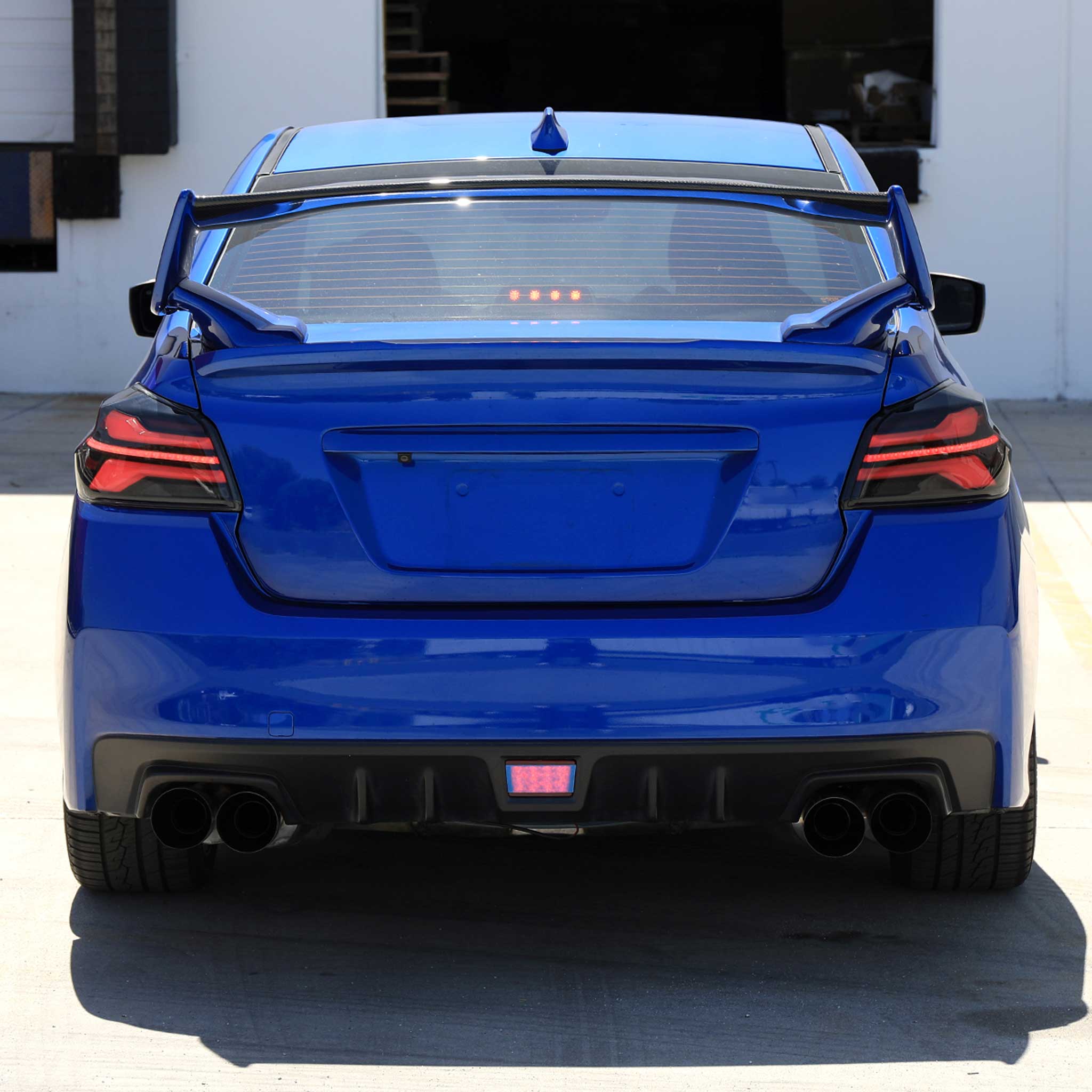 For Subaru WRX STi 015-2021 LED Tail Light Sequential Turn Signal Black Smoked Brake Reverse Marker
