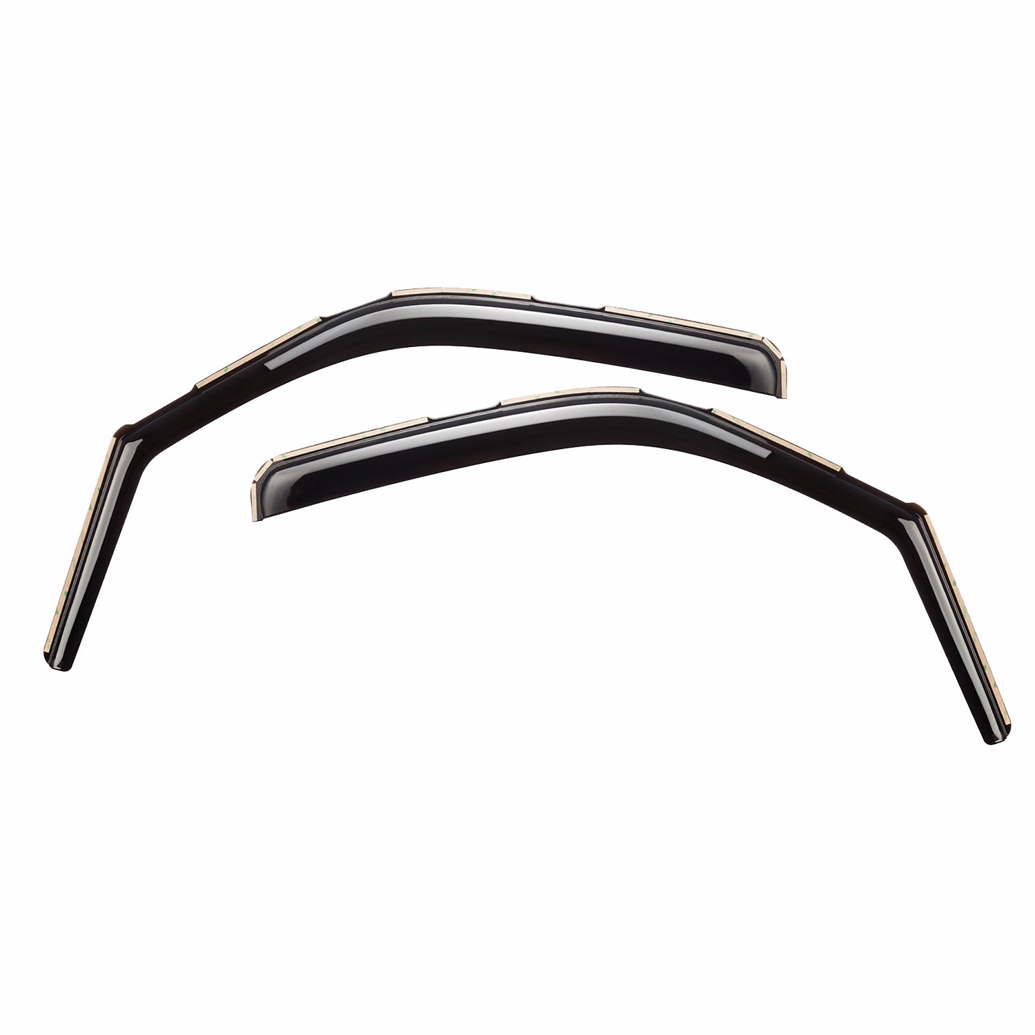 Clim Art Wind Deflectors for Jeep Wrangler JK 2-door 2007-2018 Shatterproof 2x