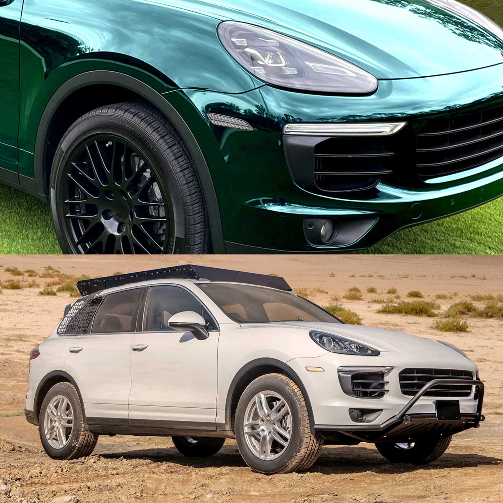 For Porsche Cayenne 958 2015-2018 Front Bumper LED Side Marker Turn Signal Lights Chrome Housing Clear Lens