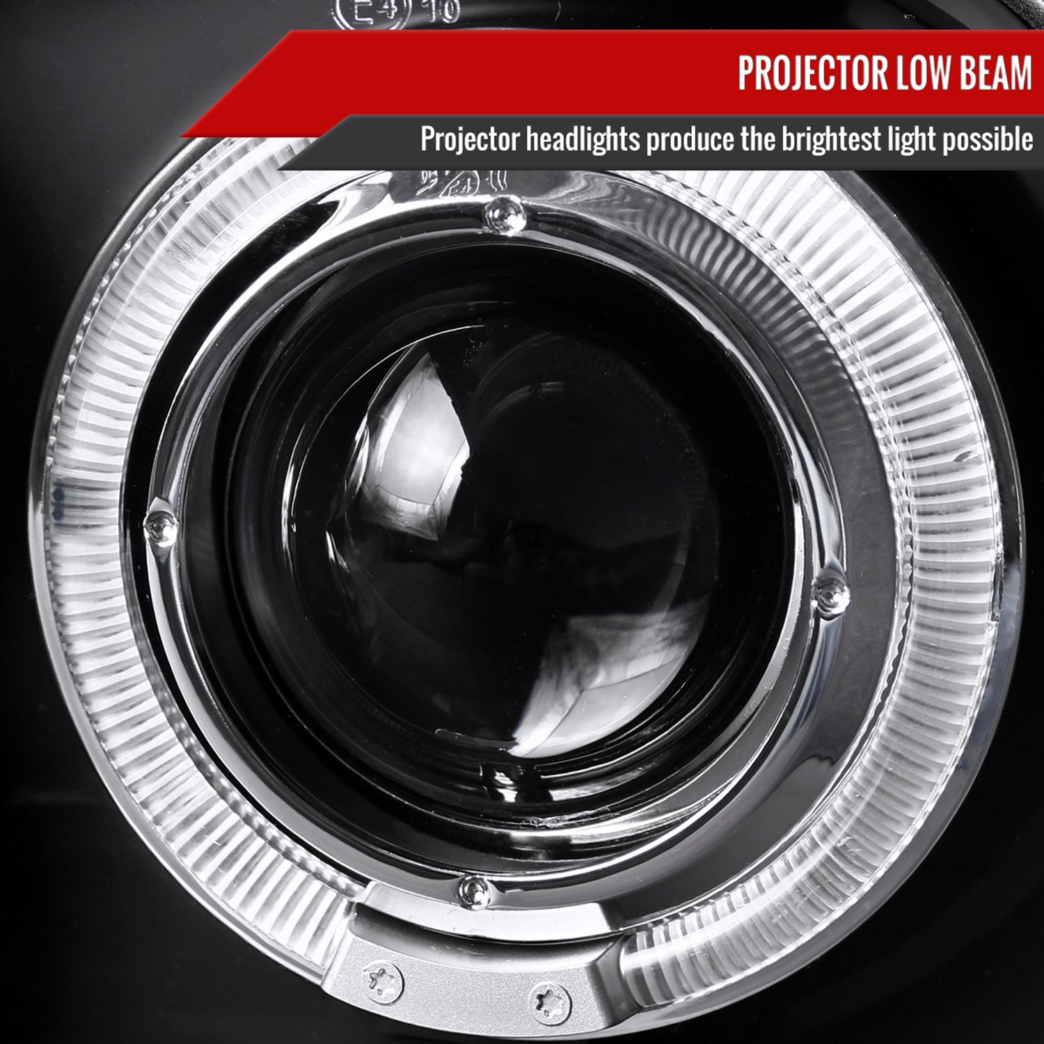 1999-2006 VW Golf Mk4 GTI/R32 Cabrio Dual Halo Projector Headlights Matt Black