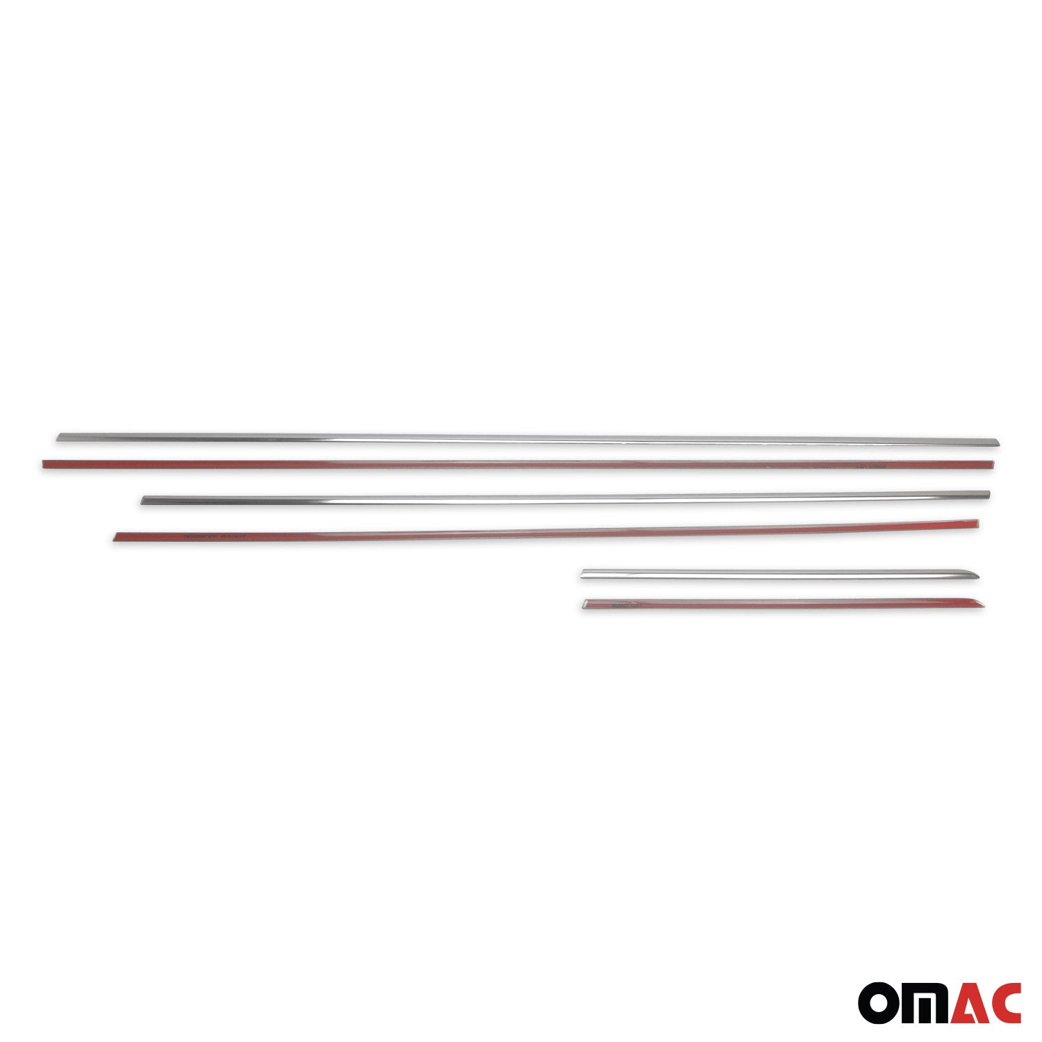 2011-2013 Kia Sorento Window Molding Trim Streamer Stainless Steel Silver 6 Pcs