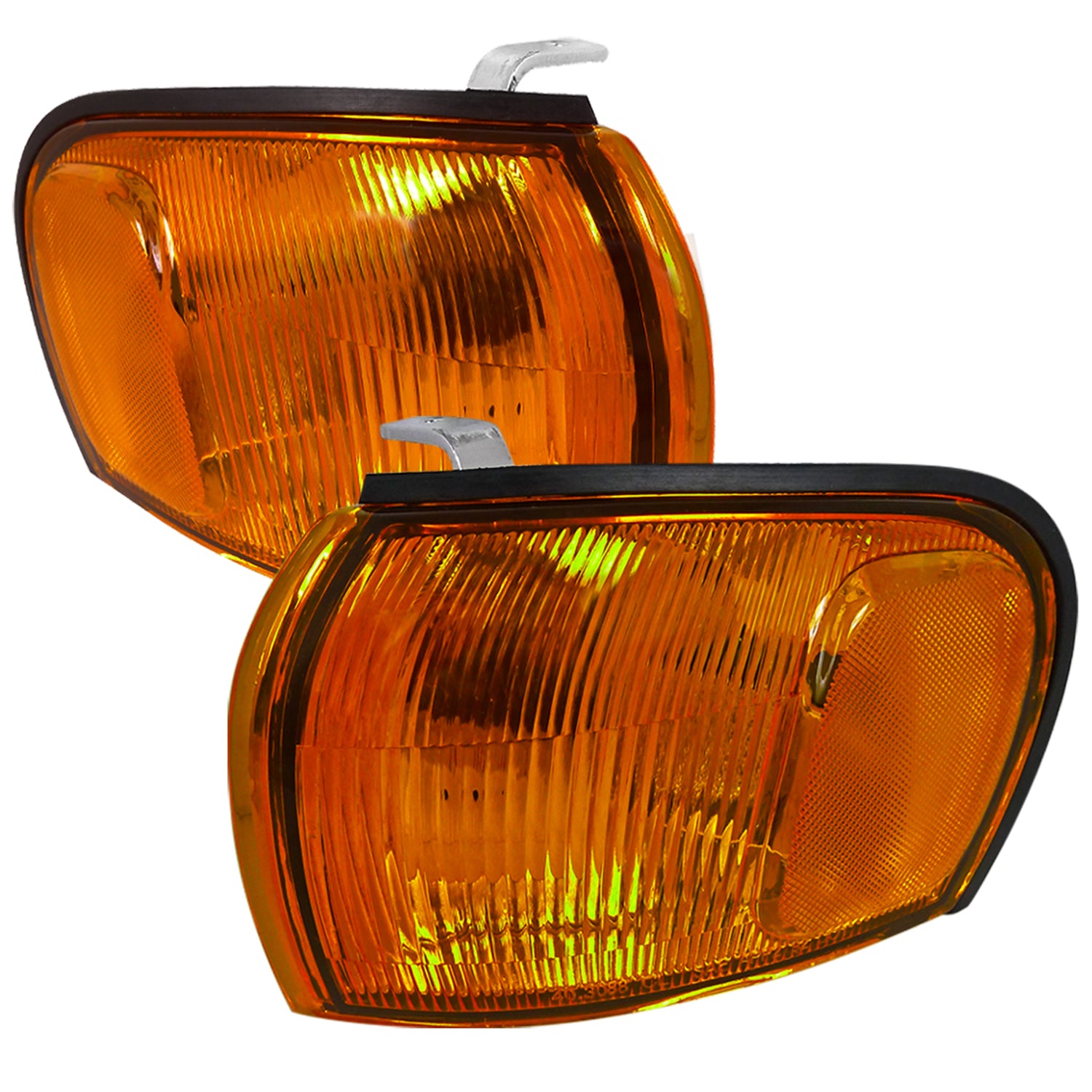 1995-2001 Subaru Impreza Corner Lights Chrome Housing/Amber Lens