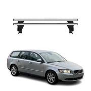 2008-2012 Volvo V50 Roof Rack Cross Bars Silver