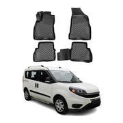2015-2022 RAM ProMaster City Floor Mats Liners Full Set All Weather Black