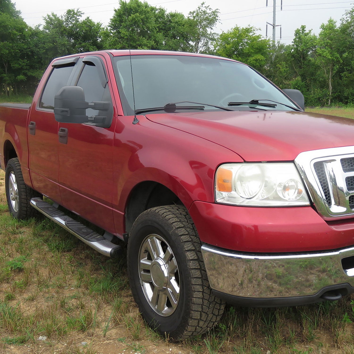 2007-2014 Ford F-150 Heated Towing Mirrors Smoke LED Turn & Puddle Lights