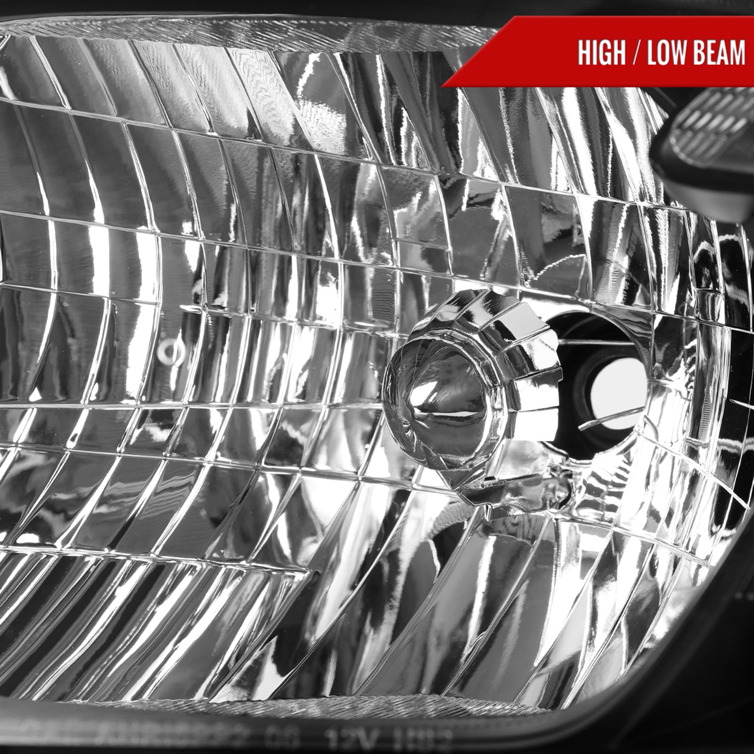 2008-2010 Toyota Highlander Factory Halogen Replacement Headlights Matt Black