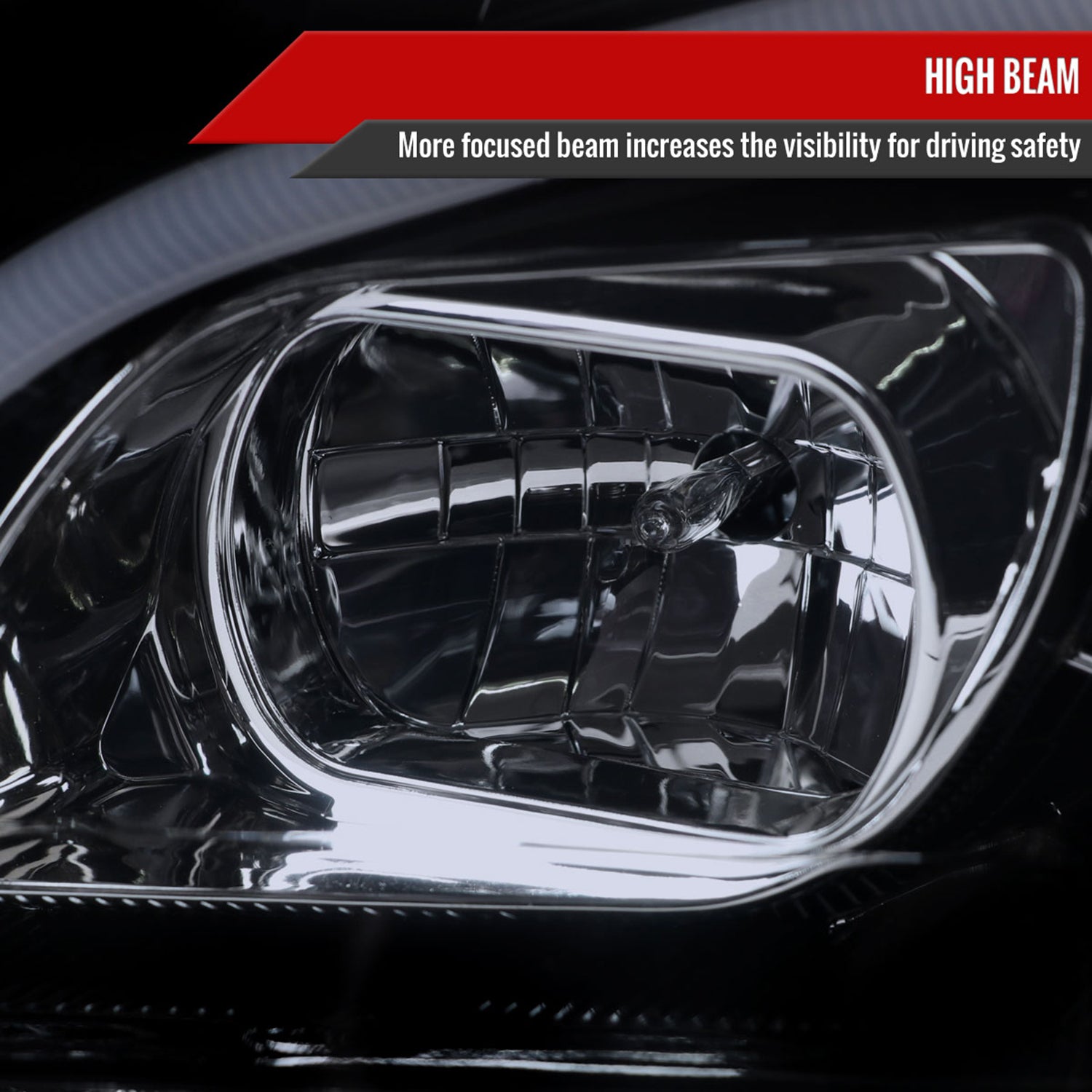 2006-2008 Mercedes Benz W164 ML Class LED Bar Headlights Signal Lights Smoke