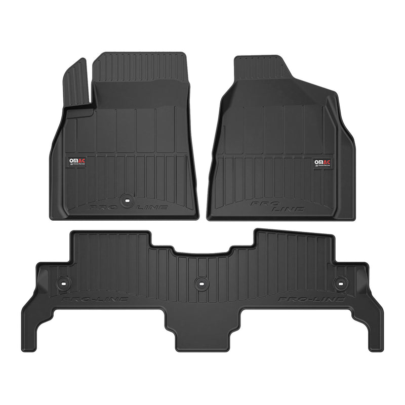 2009-2017 Chevrolet Traverse Premium Floor Mats Liners Full Set All Weather Heavy Duty