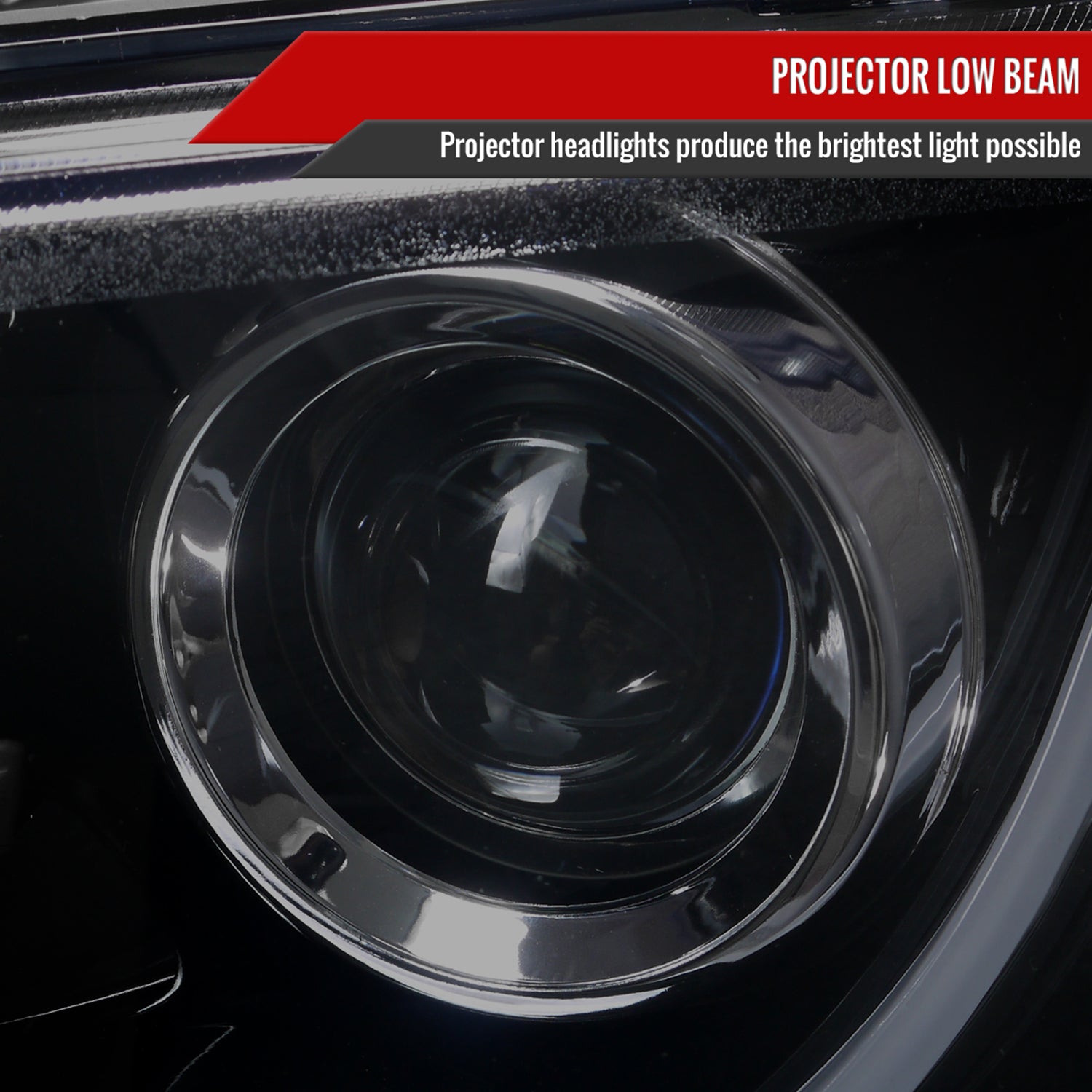 2008-2009 Pontiac G8 LED Bar Projector Headlights Glossy Black/Smoke Lens