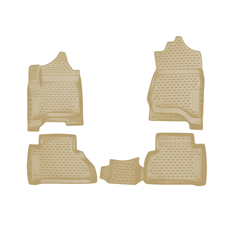 2015-2020 GMC Yukon Floor Mats Liners Full Set All Weather Beige