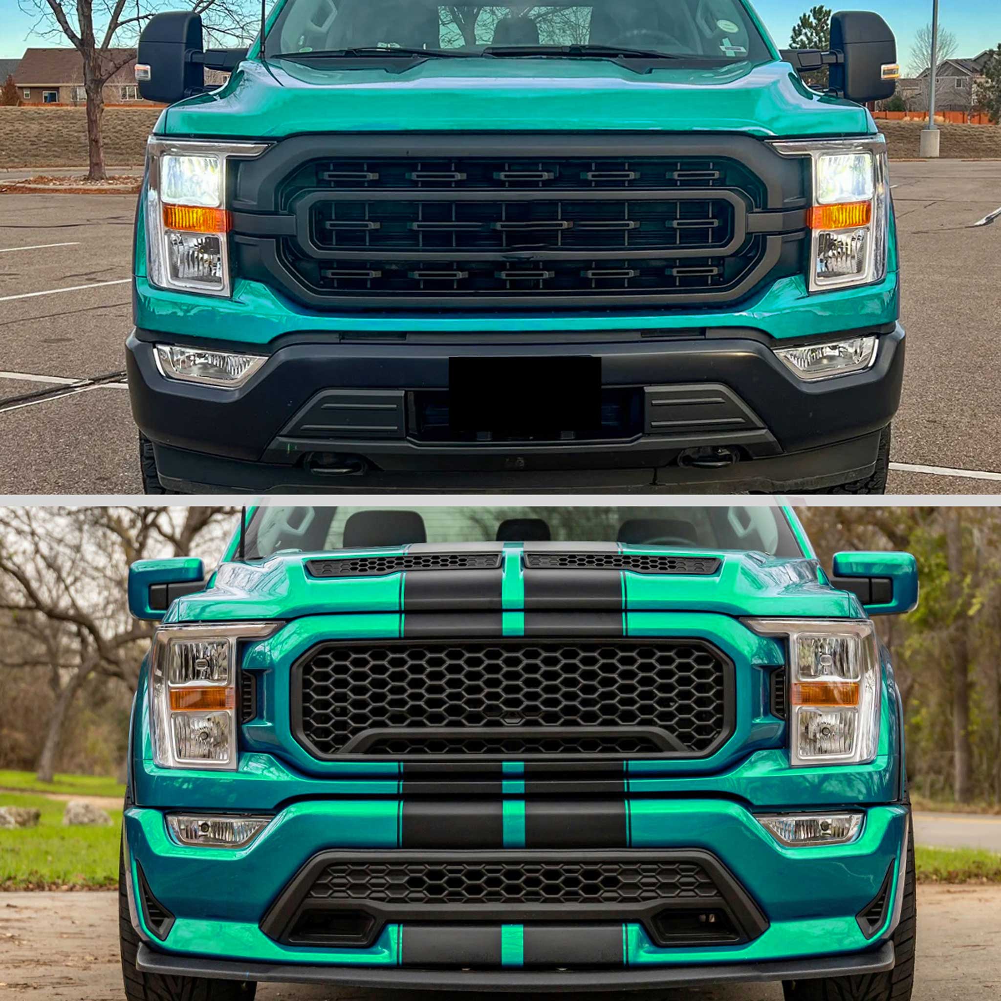 For Ford F-150 2021-2023 Factory Style Headlight Chrome Housing Clear Lens Driver Side Only