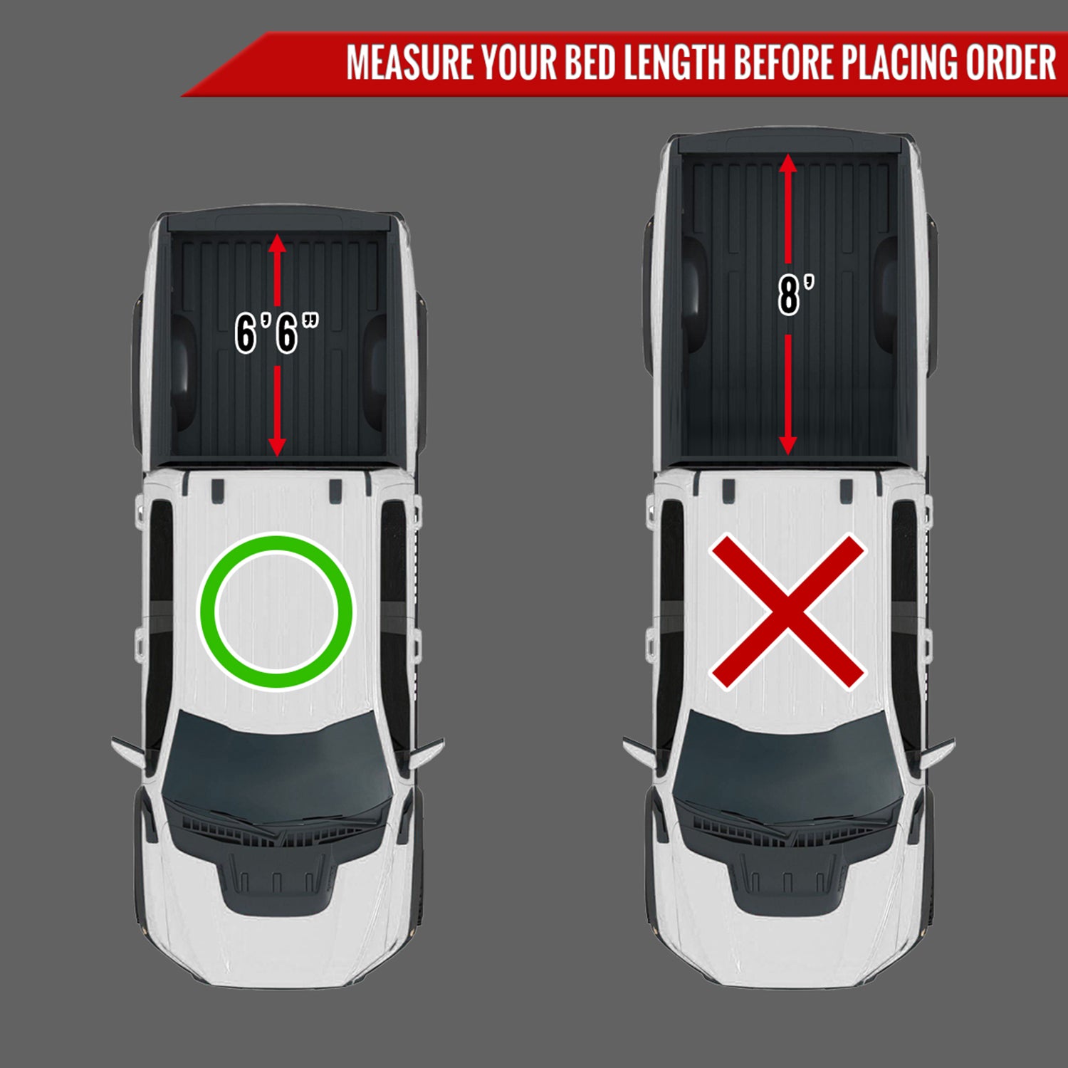 1994-2001 Dodge Ram Fleetside 6'6" Bed Soft Quad-Fold Tonneau Cover