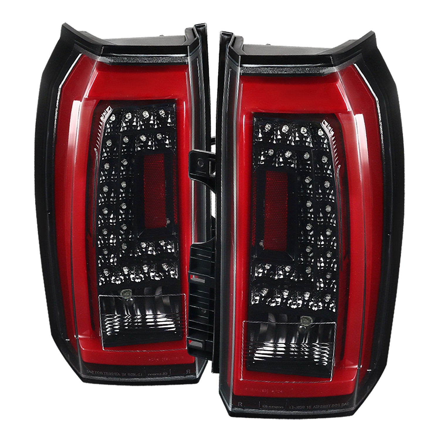 2015-2020 Chevy Tahoe/Suburban LS LT LTZ LED Tail Lights Jet Black/Clear