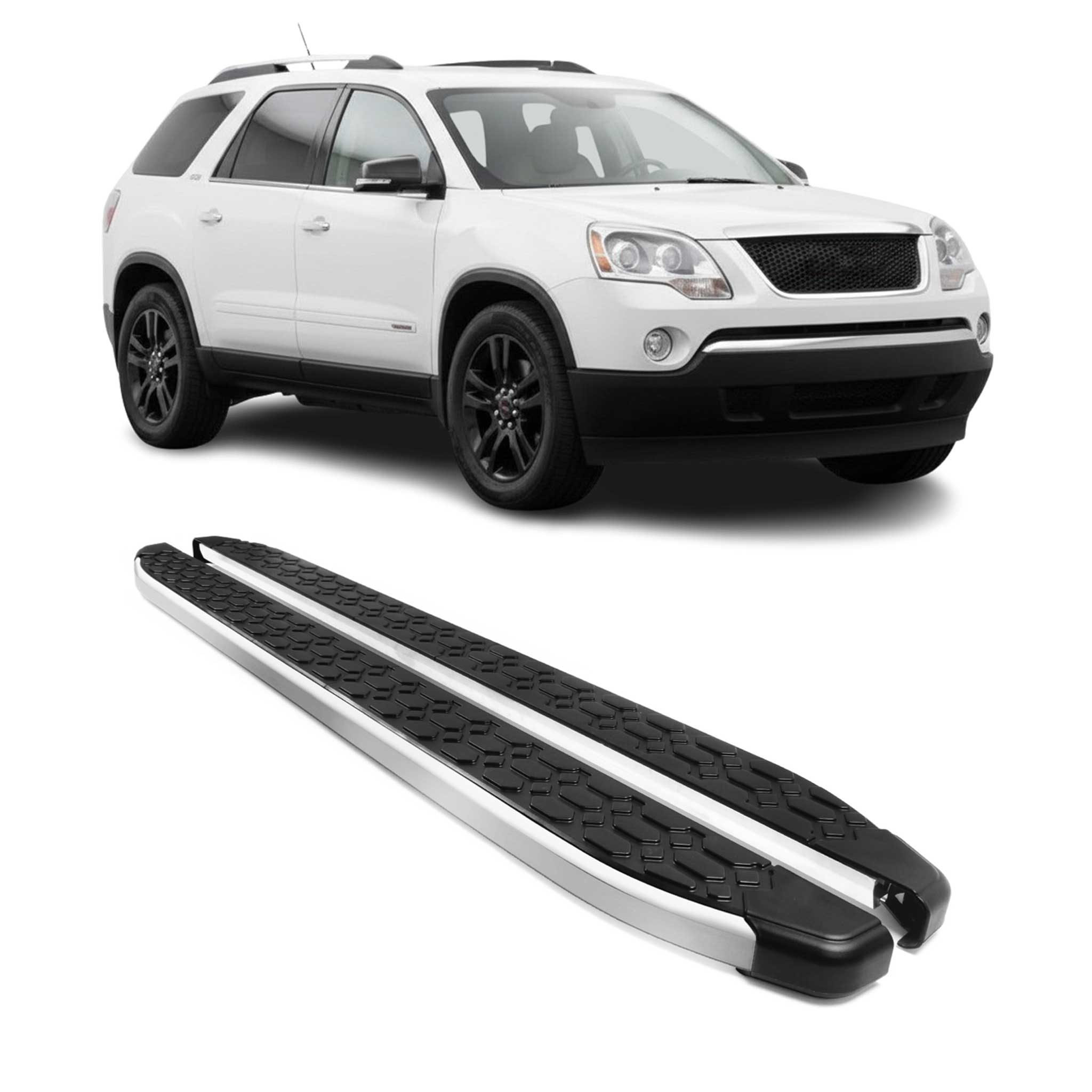 2007-2016 GMC Acadia/Saturn Outlook Nerf Bar Side Step Running Boards Alu 2Pcs