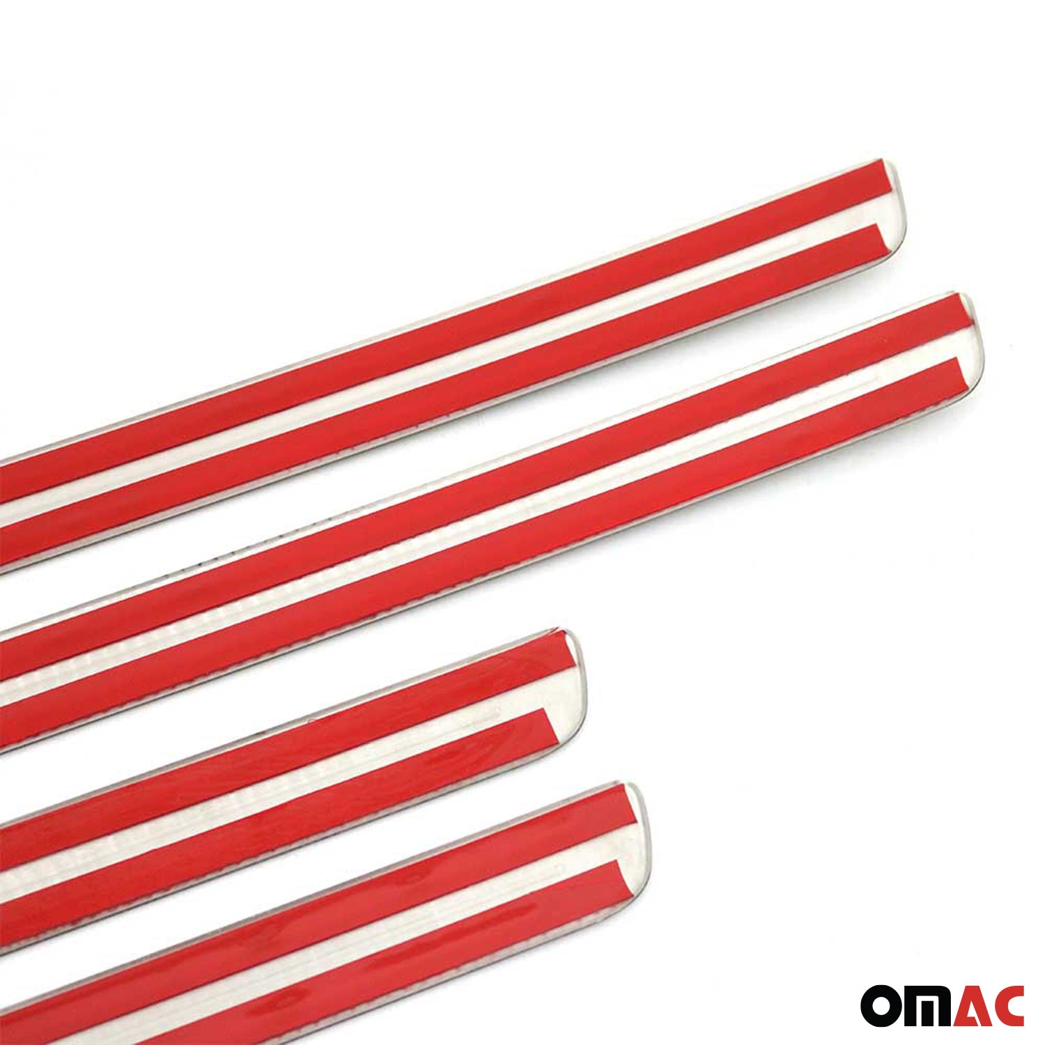 2018-2024 VW Tiguan Door Sill Scuff Plate Scratch Protector Stainless Steel Silver 4x