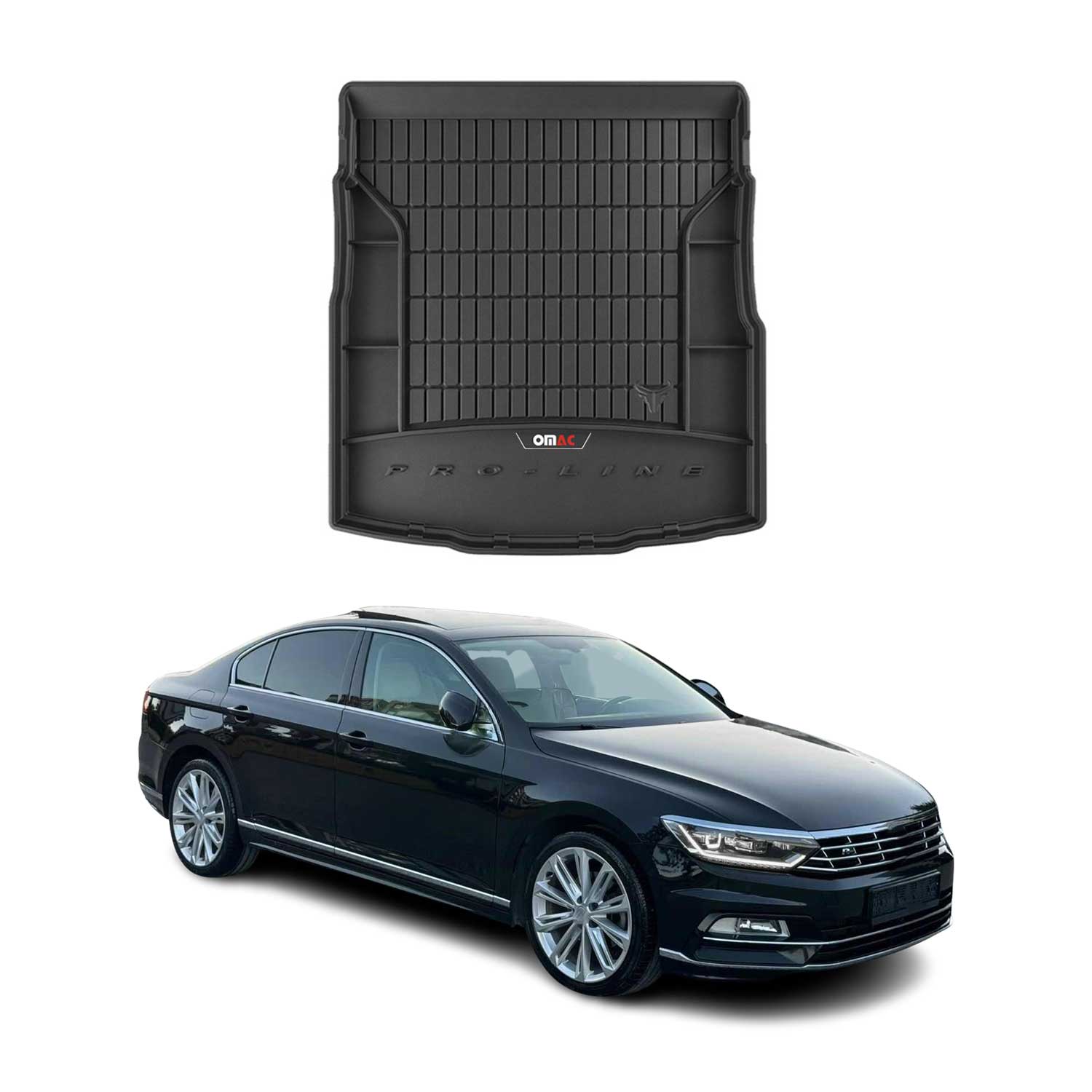 2015-2019 VW Passat B8 Sedan Premium Cargo Liner Trunk Mat All Weather Heavy Duty