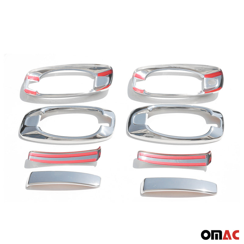 2015-2022 RAM ProMaster City Car Door Handle Cover Protector Steel 8 Pcs