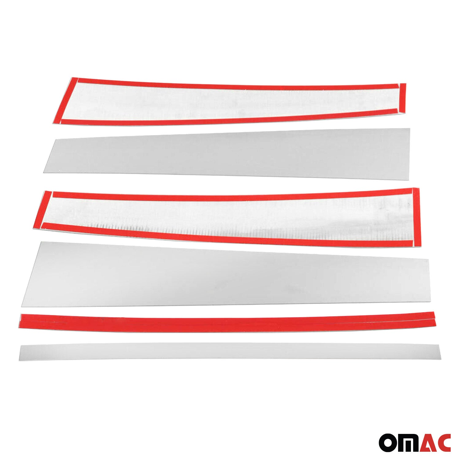 2006-2009 Land Rover Range Rover Sport Window B Pillar Posts Door Trim Stainless Steel