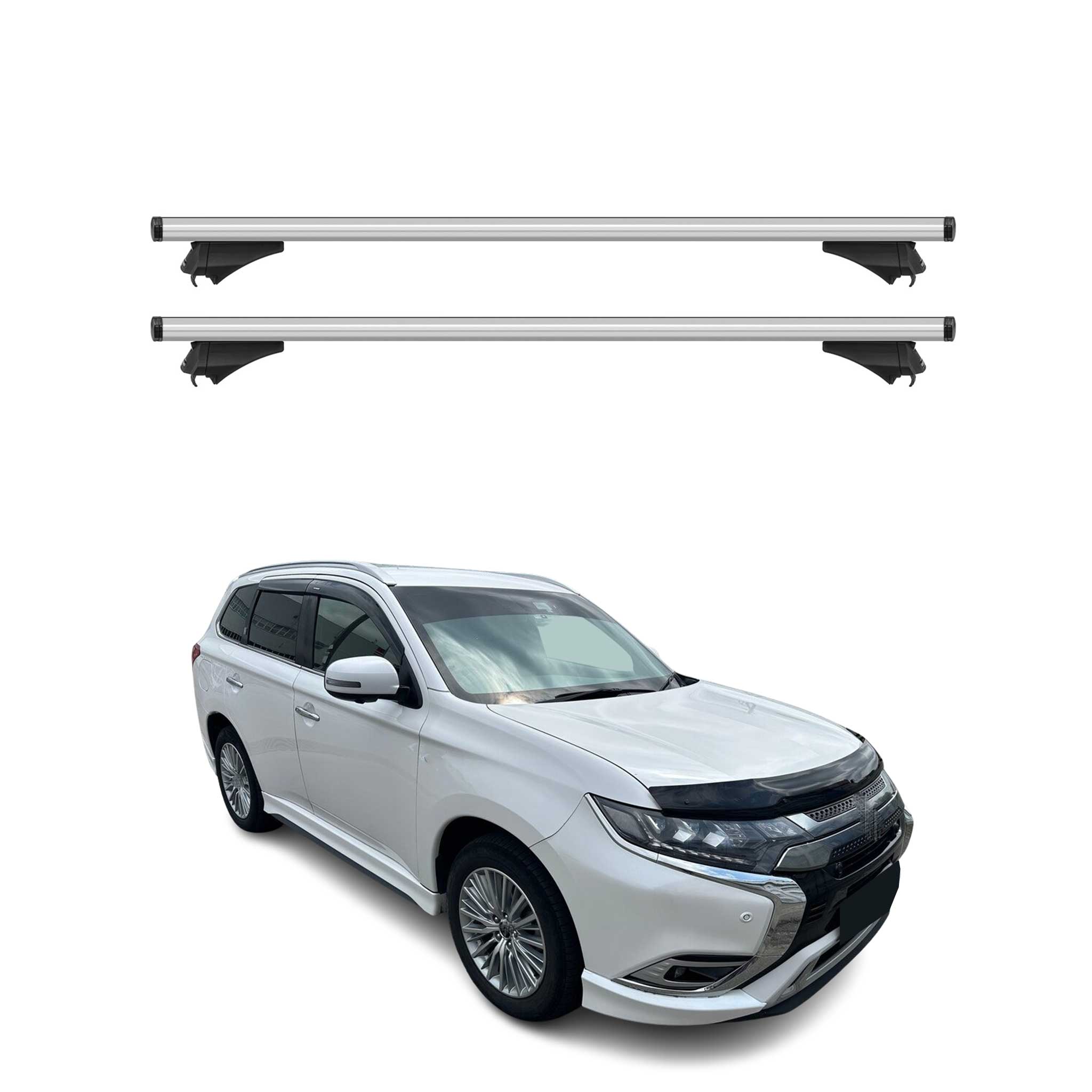 2017-2024 Mitsubishi Outlander Sport Roof Rack Cross Bars Silver