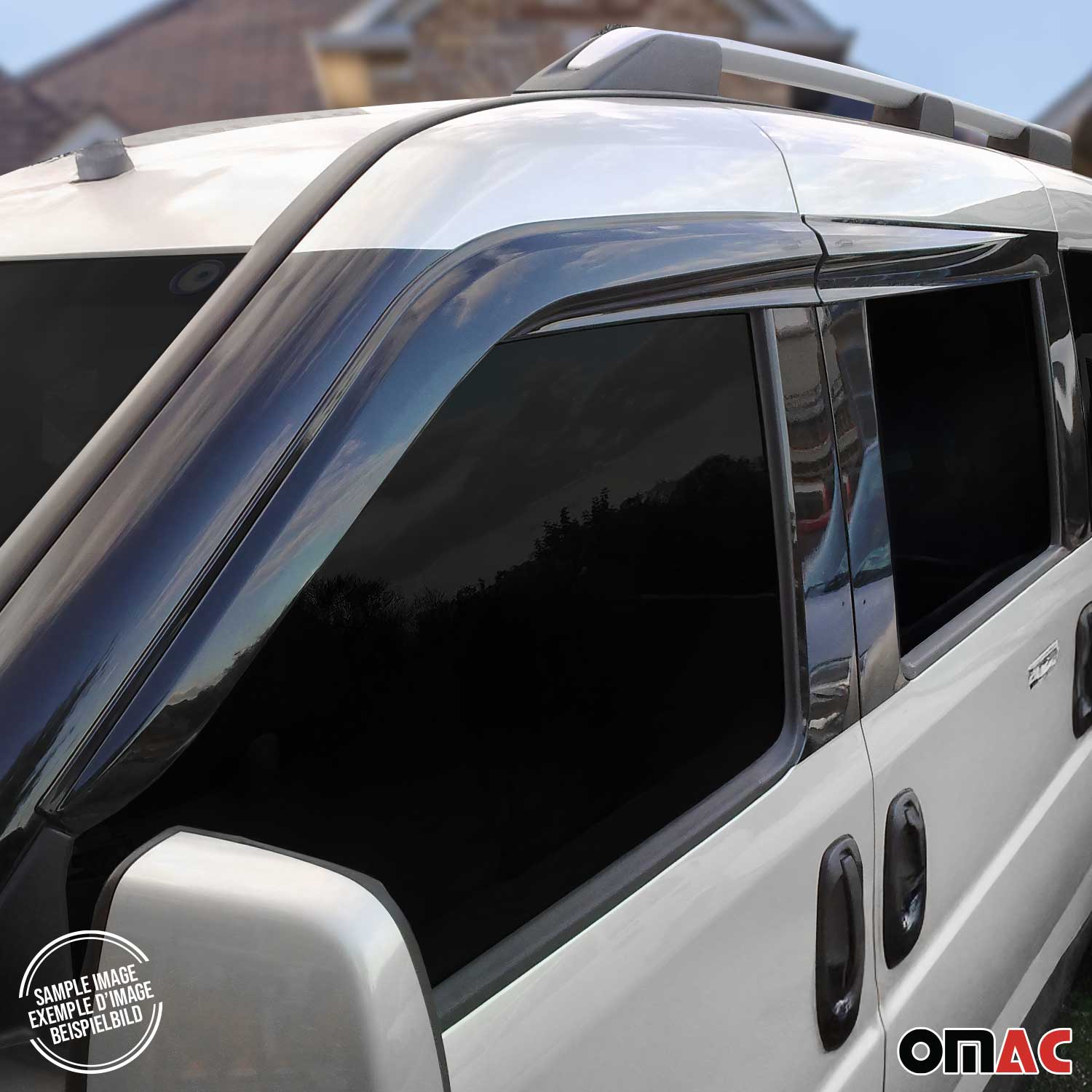 2015-2022 RAM ProMaster City Window Visor Vent Rain Deflector 4Pcs Smoke