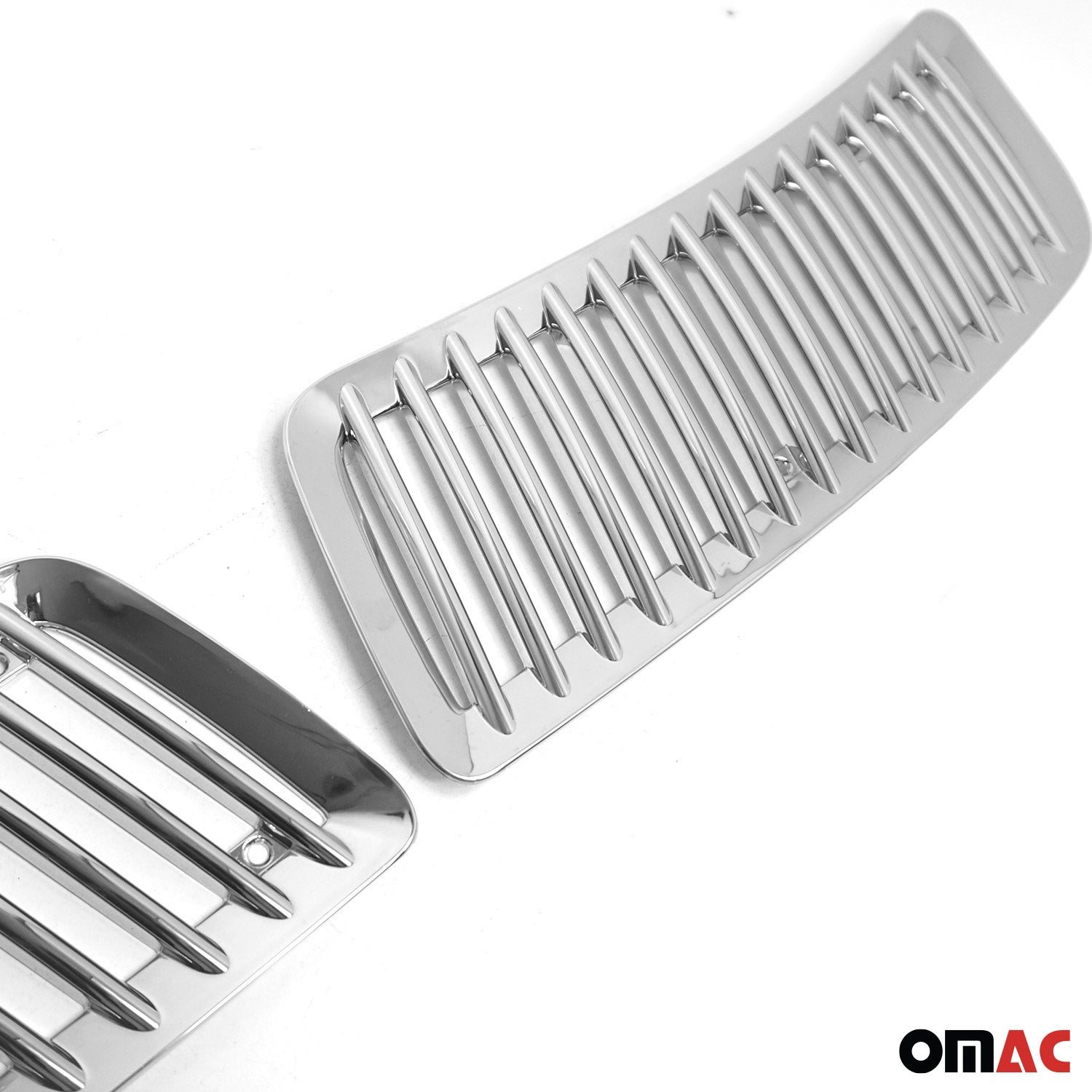 2006-2018 Mercedes Sprinter W906 Front Bumper Grill Trim Molding Silver 2Pcs