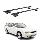 Roof Rack Luggage Carrier for Subaru Legacy I II III Wagon 1989-2004 Black 2Pcs