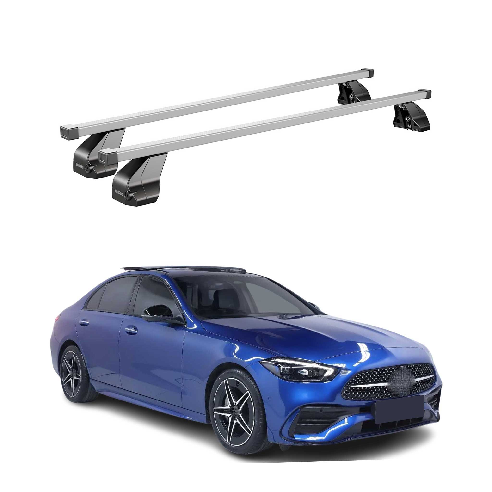 2022-2024 Mercedes C Class S206 Wagon Roof Rack Cross Bars Silver