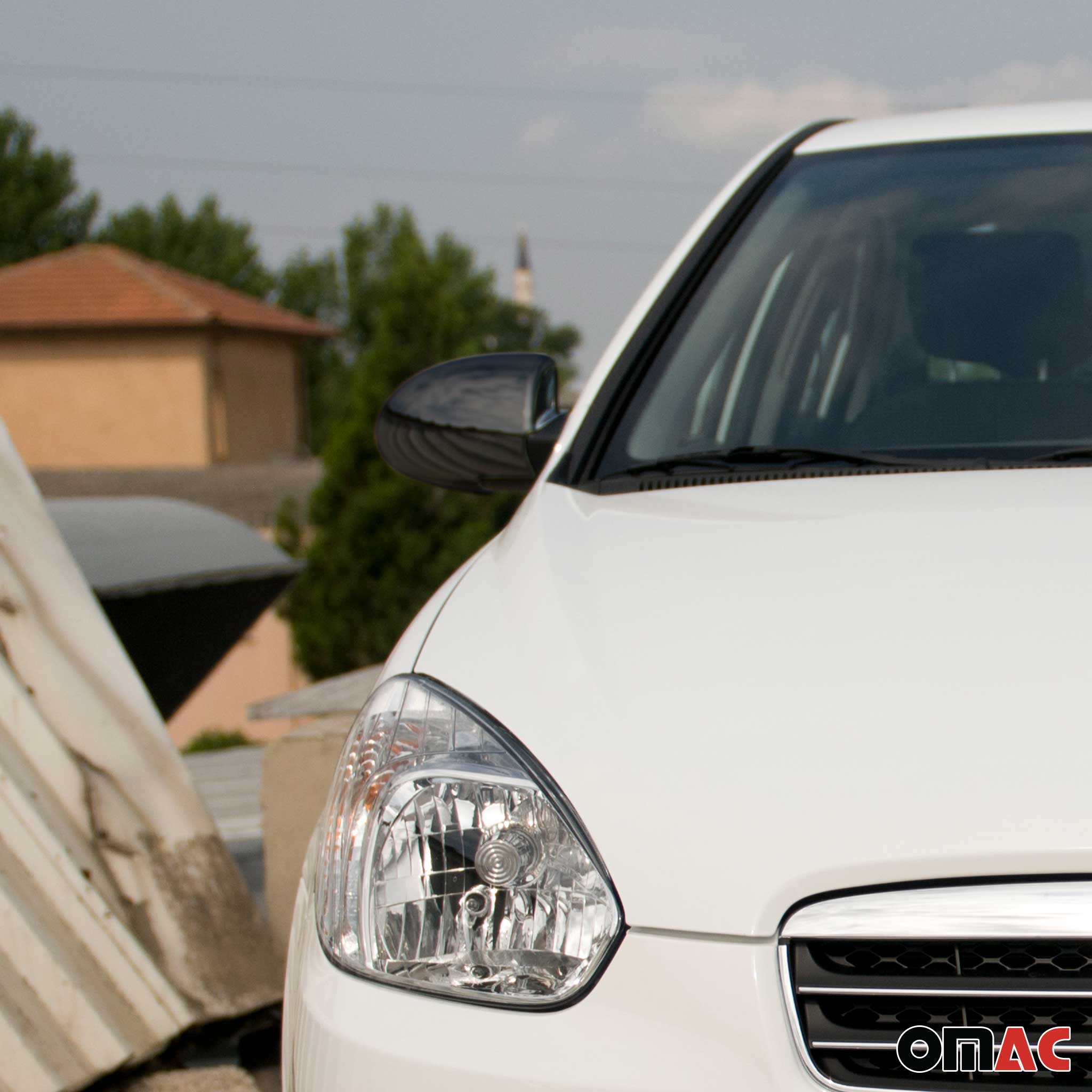 2006-2011 Hyundai Accent Side Mirror Cover Caps Dark 2 Pcs