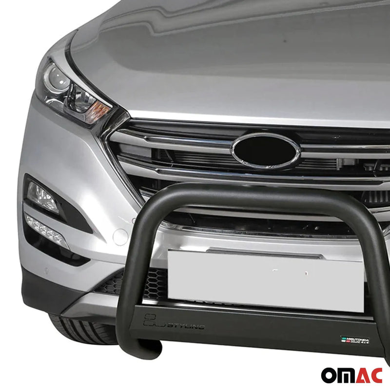 2016-2018 Hyundai Tucson Bull Bar Push Front Bumper Grille Black 1 Pc