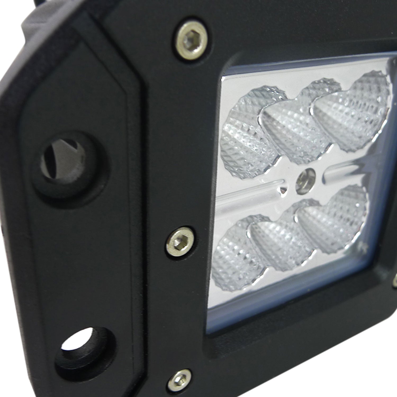 Universal Off Road 6000K Spot Beam 18W 6-LED Cub Fog Light Mounting Bracket