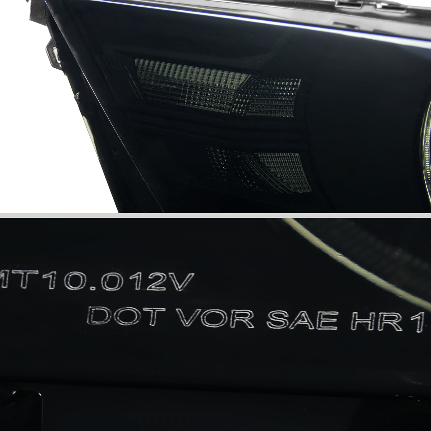 2010-2014 Ford Mustang Factory Style Headlights Black Housing/Smoke Lens