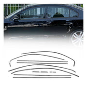 2011-2018 VW Jetta A6 Window Molding Trim Streamer Stainless Steel Dark 12x