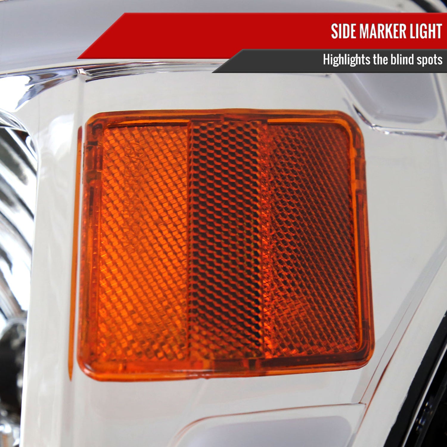 2009-2014 Ford F-150 LED Tube Factory Style Headlights Chrome/Clear Lens