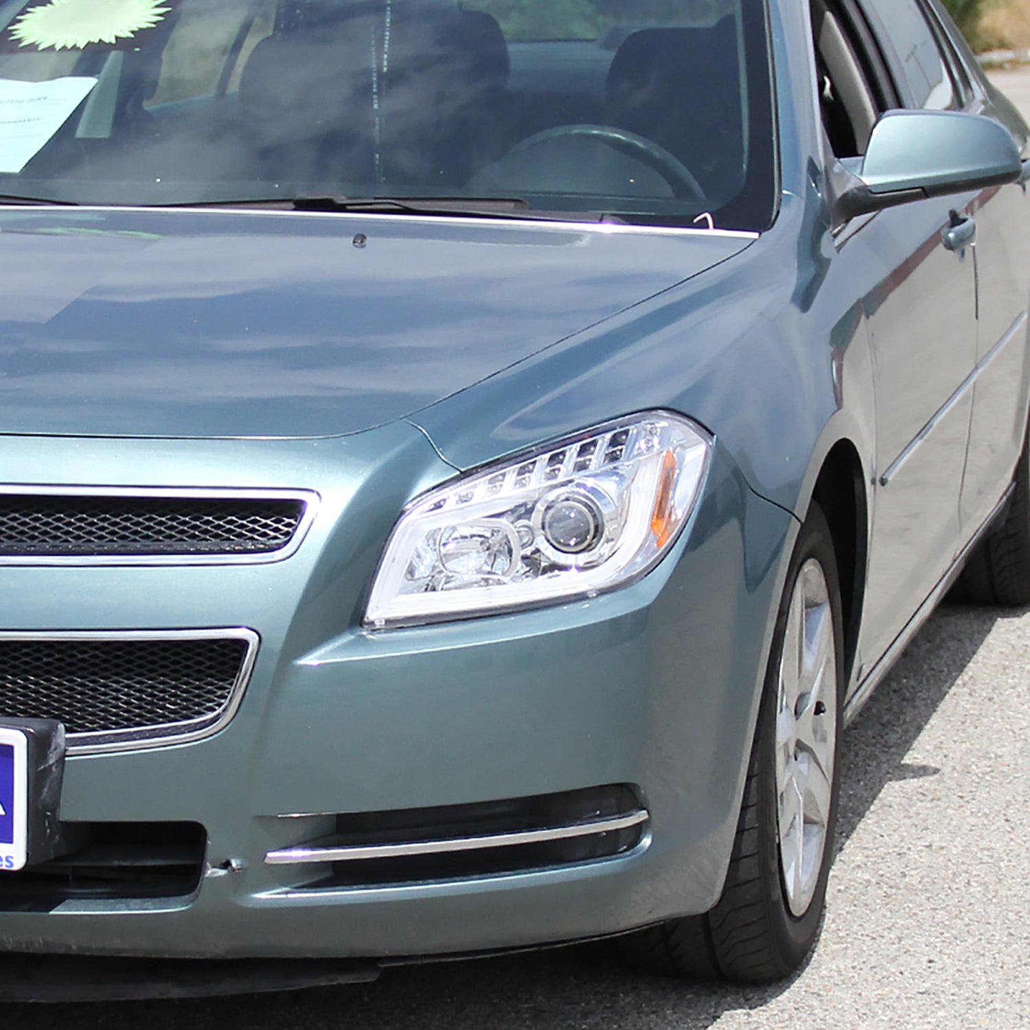 2008-2012 Chevy Malibu LS LT LTZ Hybrid LED Bar Headlights LED Signal Chrome