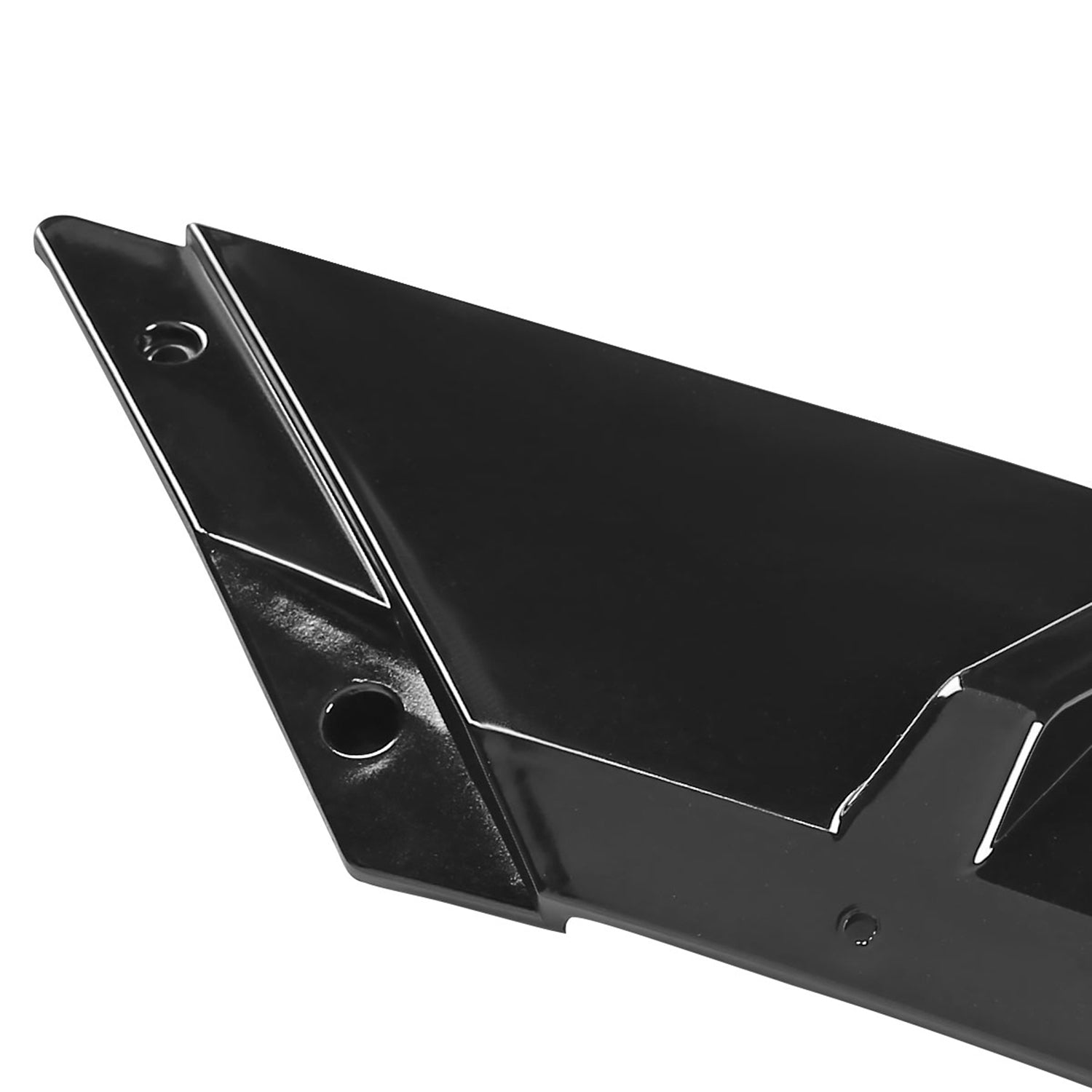 2016-2019 BMW 3 Series F30/F35 Glossy Black Polypropylene 3Pcs Bumper Lip