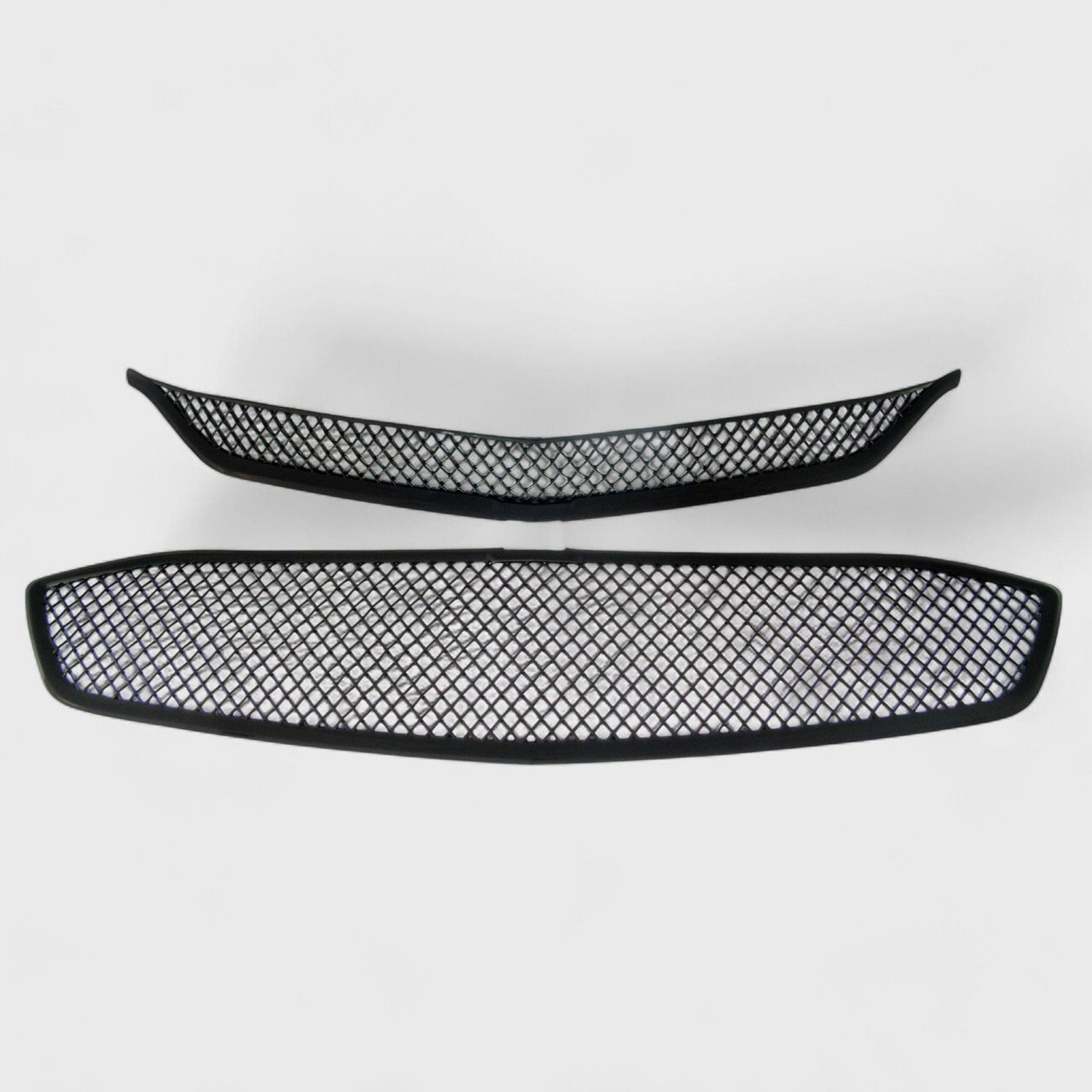 2016-2018 Chevrolet Malibu Grille Overlay Gloss Black 2Pcs ABS Plastic