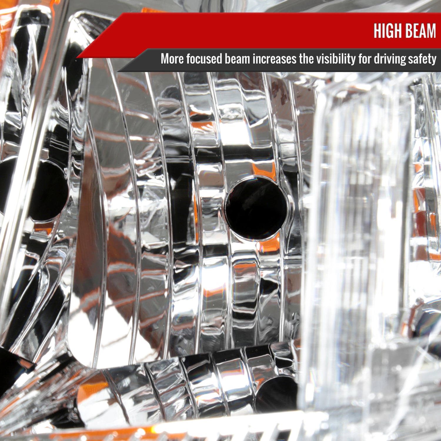 2010-2016 Cadillac SRX Projector Headlights Chrome Housing/Clear Lens