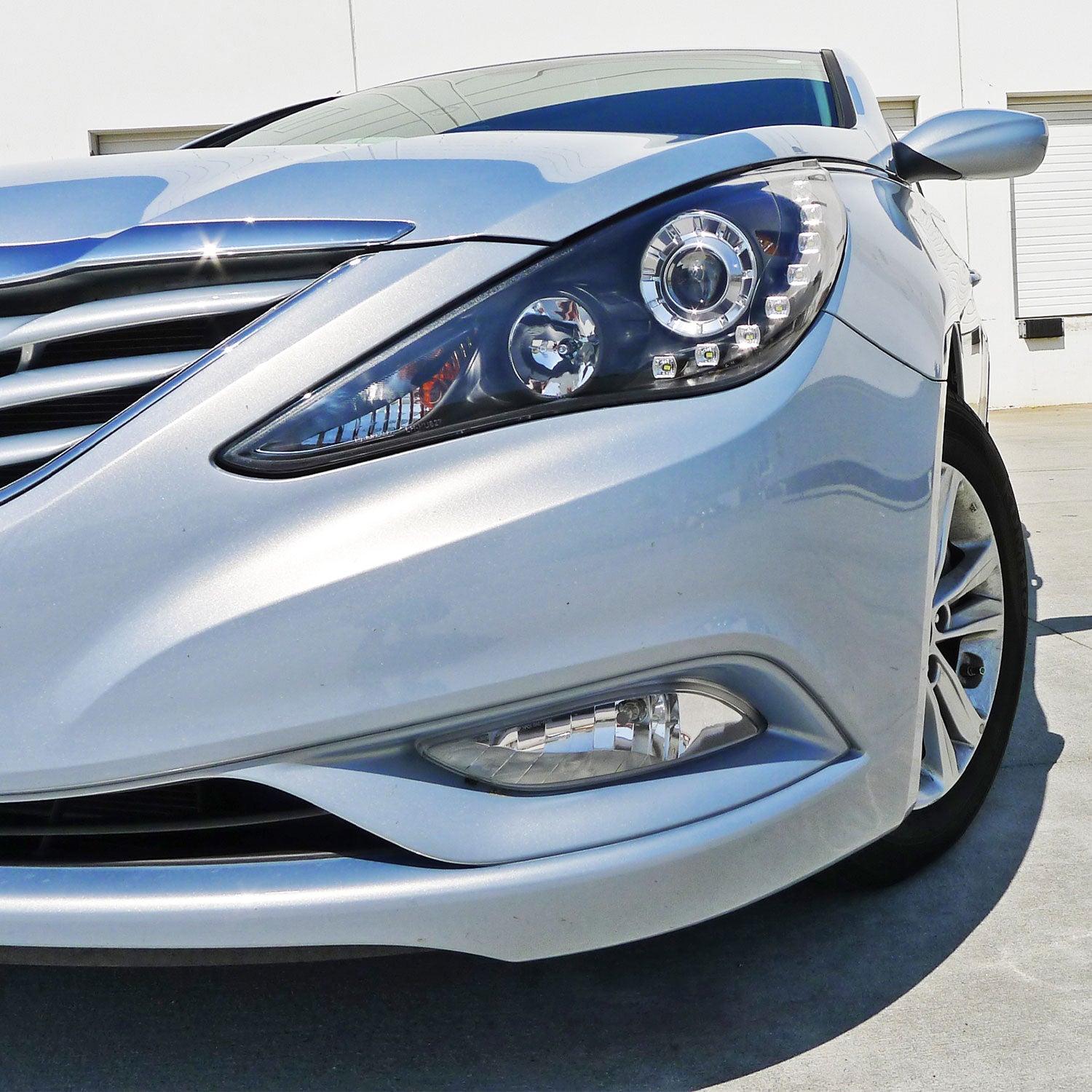 2011-2013 Hyundai Sonata 12V/27W 881 Fog Lights Kit Chrome/Clear Lens