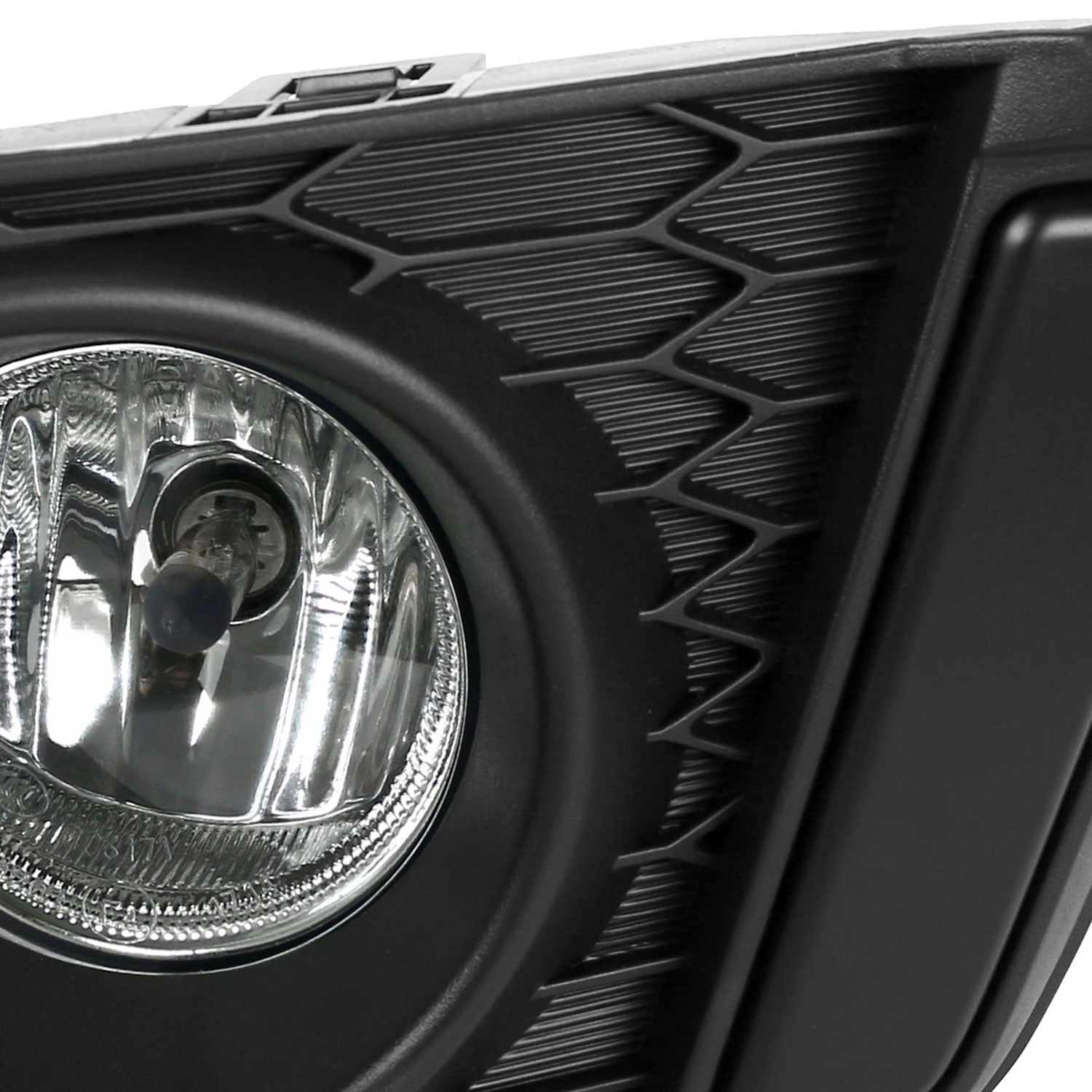 2015-2016 Honda Fit 12V/35W H8 Fog Lights Kit Chrome Housing/Clear Lens