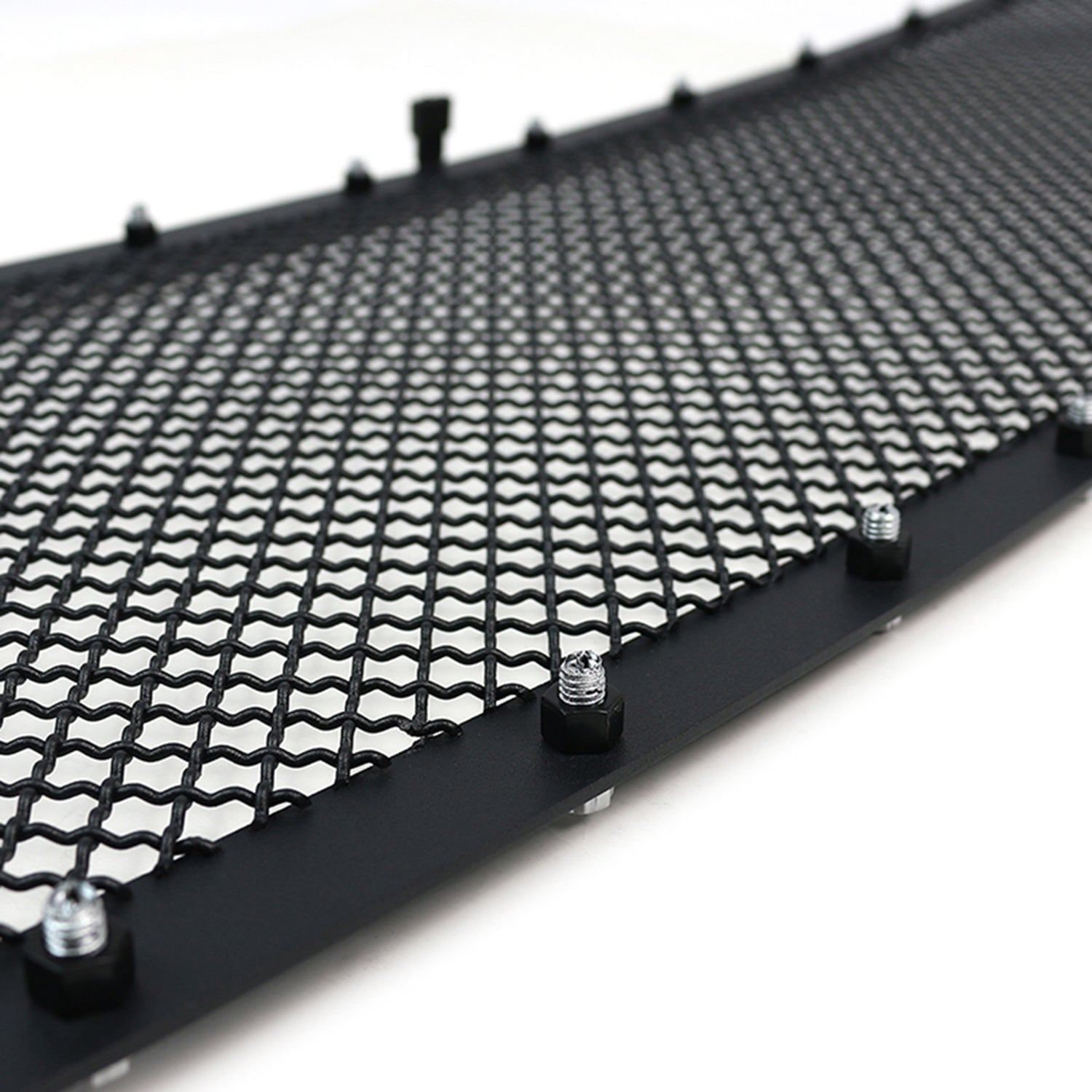 2005-2007 Chevy Silverado Rivet Style Black Stainless Steel Mesh Grille Insert