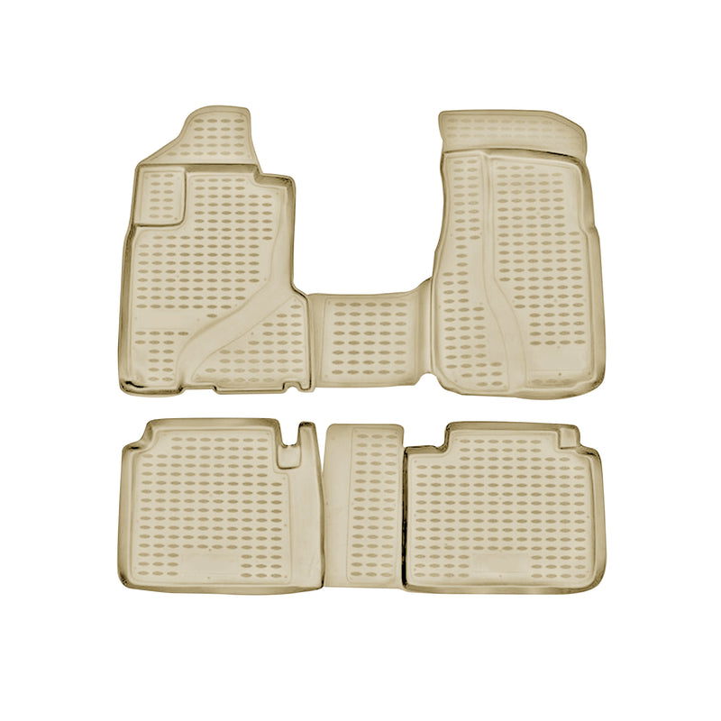 2002-2006 Honda CR-V Floor Mats Liners Full Set All Weather Beige